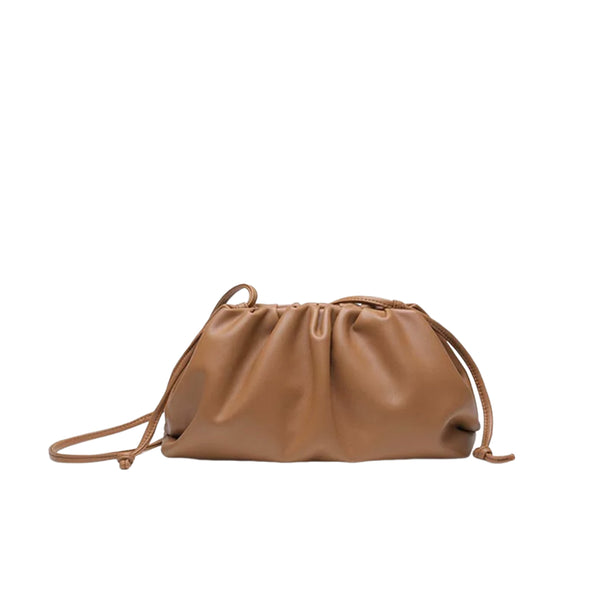 Ruched Dumpling Crossbody Bag